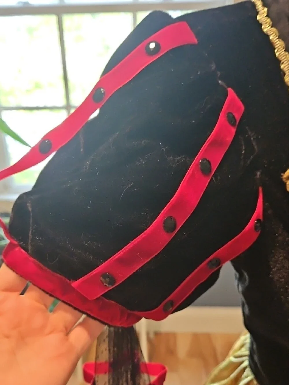 Queen of Hearts Adult Costume Dress - Picture 5 of 7